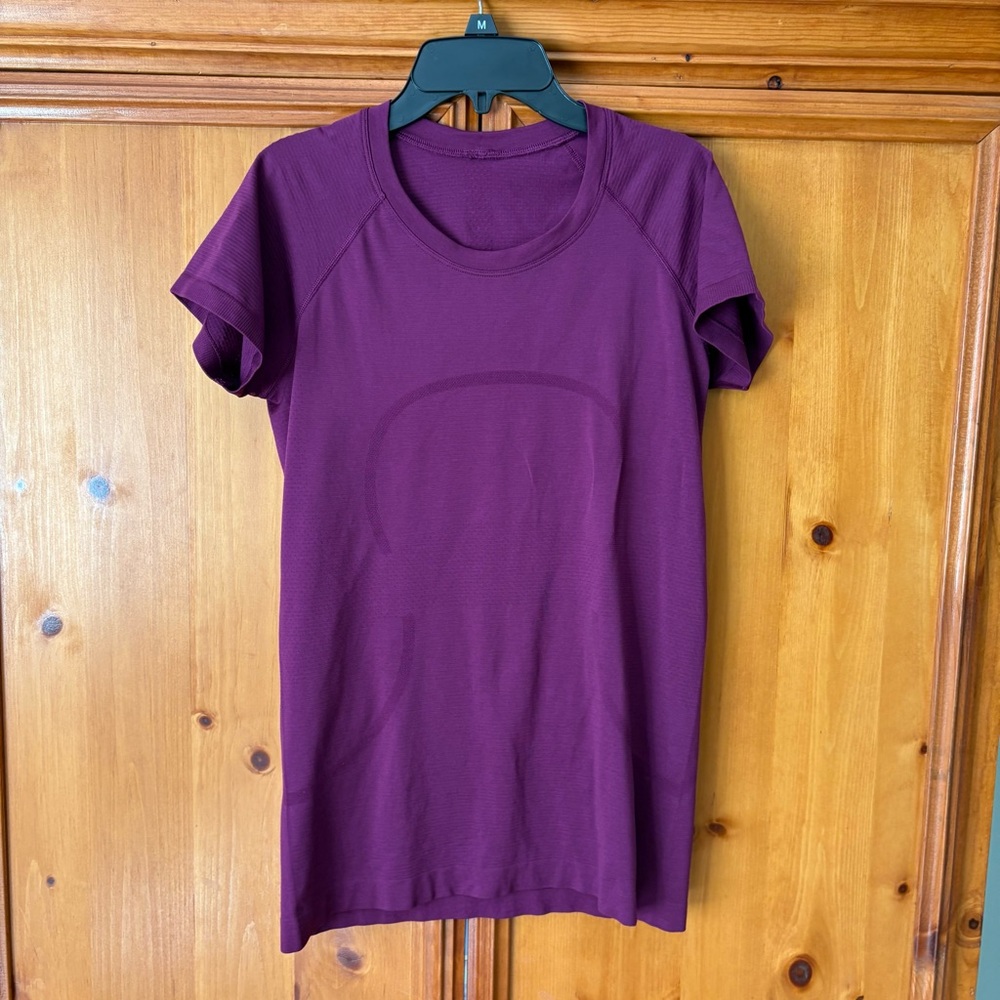 lululemon Swiftly Short-Sleeve Athletic Tee - Deep Plum